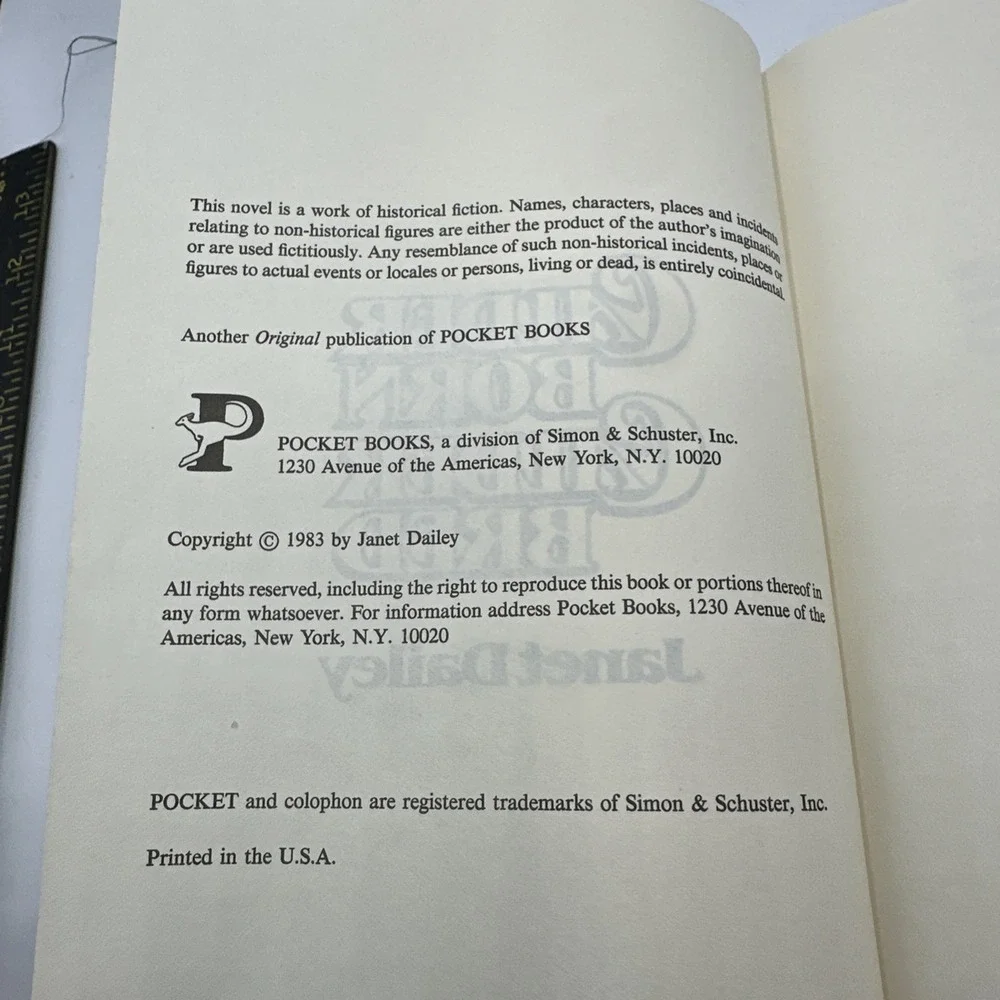 Calder Born Calder Bred By Janet Dailey Book Club Edition 1983 HCDJ